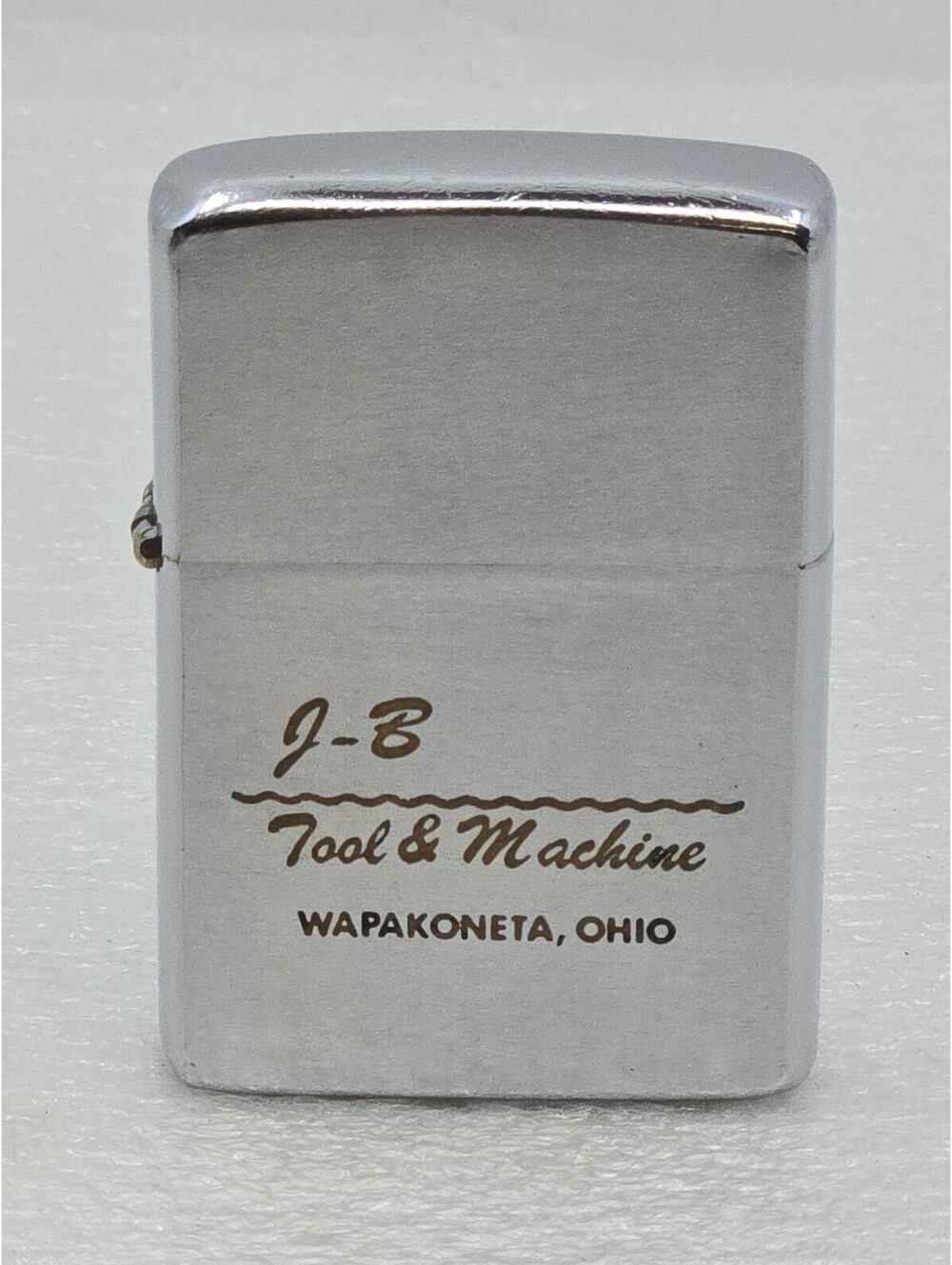 1973 Zippo Lighter JB Tool Machine & Miller Enterprises Wapakoneta Ohio Dual Ad